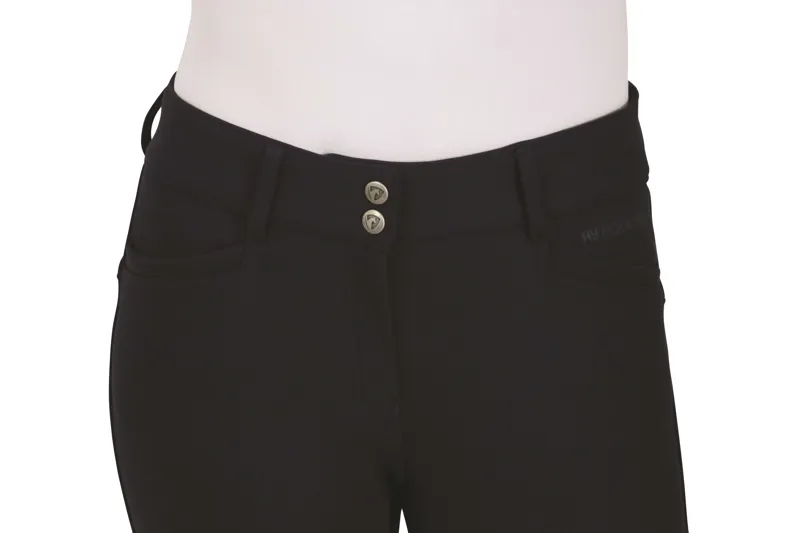 Hy Equestrian Arctic Polar Softshell Breeches - Navy-4